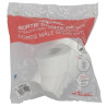 Pipe sortie droite de WC, en PVC blanc, Ø 100, Ø DM mini 85, Ø DM maxi 107