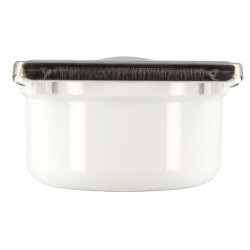 Siphonnette sortie verticale avec grille inox carrée 10x10 mm, cadre inox
