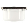 Siphonnette sortie verticale avec grille inox carrée 10x10 mm, cadre inox