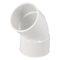 Coude classique TECHTAN®, 45°, femelle-femelle, descente de gouttière