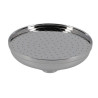Pomme de douche Ø 120 mm avec galerie, laiton chromé, raccord femelle G 1/2, débit 13,2 l/min
