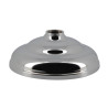 Pomme de douche Ø 120 mm avec galerie, laiton chromé, raccord femelle G 1/2, débit 13,2 l/min