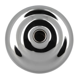 Pomme de douche Ø 120 mm avec galerie, laiton chromé, raccord femelle G 1/2, débit 13,2 l/min