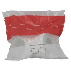 Pipe courte de WC, en PVC blanc, Ø 93, Ø DM mini 85, Ø DM maxi 107
