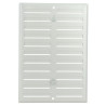 Grille fermeture aluminium gris 17x25 - réf. 1LF1725G