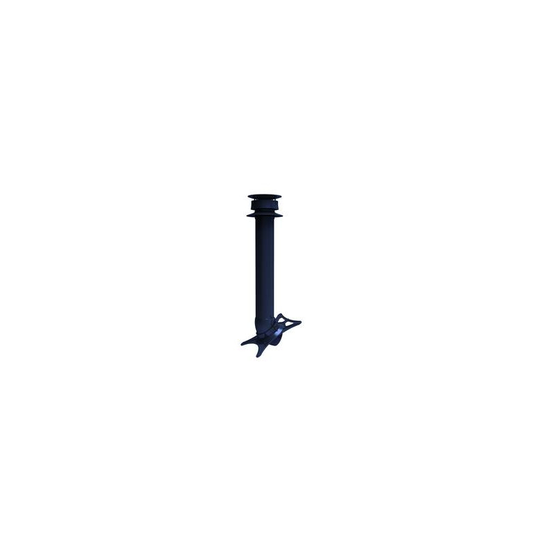 Extracteur statique avec collerette d'etanchéité anthracite