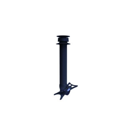 Extracteur statique avec collerette d'etanchéité anthracite