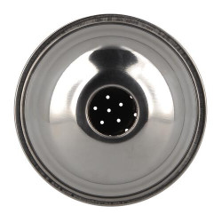 Pomme de douche Ø 80 mm sans galerie, laiton chromé, raccord G 1/2, débit 12,1 l/min