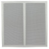 Grille persienne alu gris moustiquaire