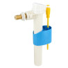 Robinet flotteur silencieux, alimentation latérale G 3/8'', mamelon laiton, niveau d'eau réglable, confort acoustique