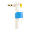 Robinet flotteur silencieux, alimentation latérale G 3/8'', mamelon laiton, niveau d'eau réglable, confort acoustique