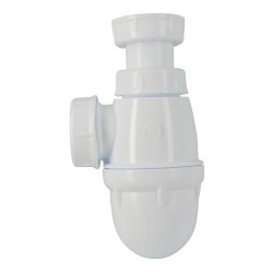 Siphon de lavabo plastique, sortie joint conique, Ø 32 mm