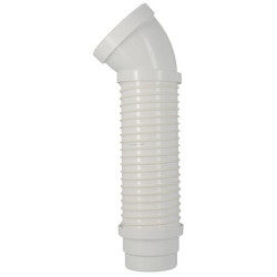 Pipe souple de WC coudée, pour la rénovation, longueur 500 mm