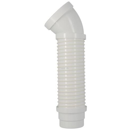 Pipe souple de WC coudée, pour la rénovation, longueur 500 mm