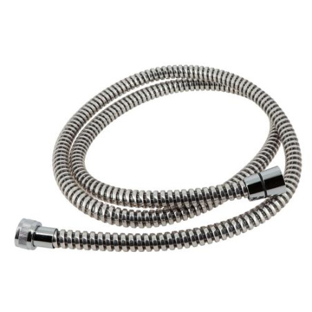 Flexible de douche métallo-plastique 1,50 m, conique, raccords G 1/2 - G 1/2, finition chromée