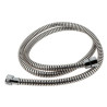 Flexible de douche métallo-plastique 1,50 m, conique, raccords G 1/2 - G 1/2, finition chromée