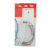 Flexible de douche métallo-plastique 1,50 m, conique, raccords G 1/2 - G 1/2, finition chromée