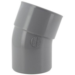 Coude 20°, mâle-femelle, à coller, en PVC