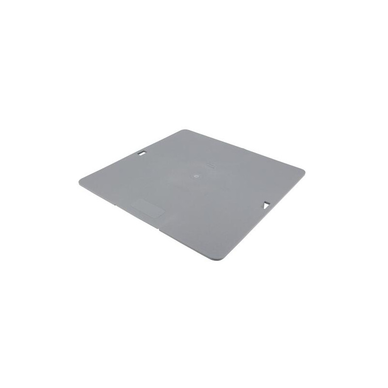 Couvercle pour regard eaux pluviales, à clipser, piéton, 30x30 cm, gris clair