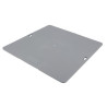 Couvercle pour regard eaux pluviales, à clipser, piéton, 30x30 cm, gris clair