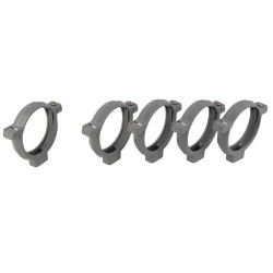 5 collier à bride en polypropylène gris, Ø 63, embase avec insert au pas de 7x15