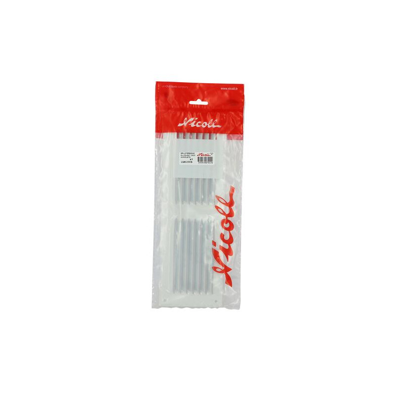 Grille persienne alu blanc mous.10x30 - réf. 1LM1030B