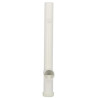 Siphon mach.laver Ø40 simple s.horiz.blanc