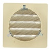 Grille d'aération ronde ronde spéciale façade, sable, Ø 100, pour tube PVC