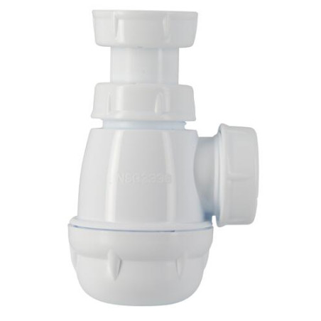 Siphon de bidet plastique, blanc, joint conique, Ø 32 mm