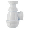 Siphon de bidet plastique, blanc, joint conique, Ø 32 mm