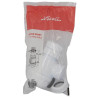 Siphon de bidet plastique, blanc, joint conique, Ø 32 mm