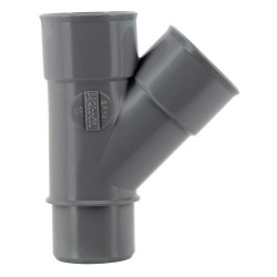 Culotte simple 87°30, mâle-femelle, à coller, en PVC