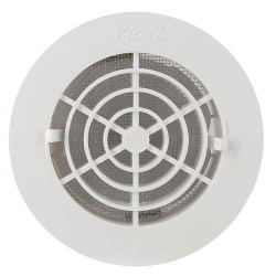 Grille ferm.adapt s/tuyau 100 moustiquaire