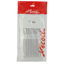 Grille persienne alu gris moustiquaire 15x30 - réf. 1LM1530G
