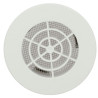 Grille d'aération ronde, à clipser, blanche, en résine de synthèse