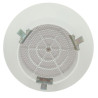 Grille d'aération ronde, à clipser, blanche, en résine de synthèse