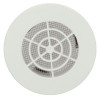 Grille d'aération ronde, à clipser, blanche, en résine de synthèse