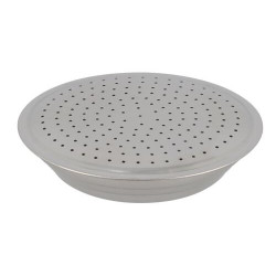 Pomme de douche Ø 100 mm sans galerie, laiton chromé, raccord G 1/2, débit 12,6 l/min