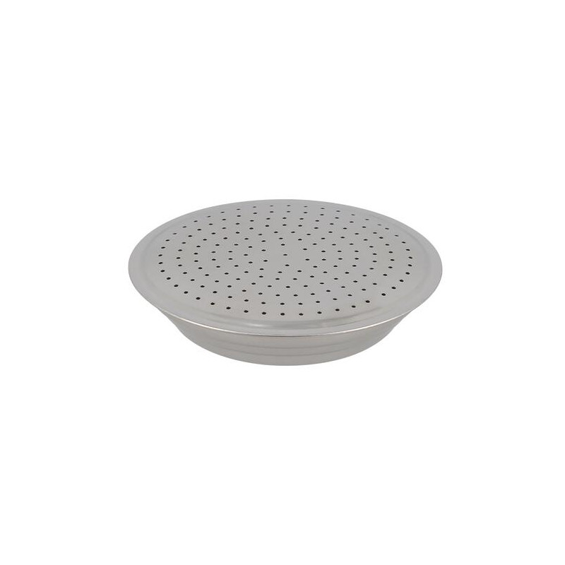 Pomme de douche Ø 100 mm sans galerie, laiton chromé, raccord G 1/2, débit 12,6 l/min