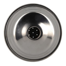Pomme de douche Ø 100 mm sans galerie, laiton chromé, raccord G 1/2, débit 12,6 l/min