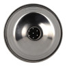 Pomme de douche Ø 100 mm sans galerie, laiton chromé, raccord G 1/2, débit 12,6 l/min