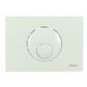 Plaque de commande double volume boutons ronds blanche, 146 x 205 mm