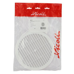 Grille men.réglem.ronde 200 avec moustiquaire .sch