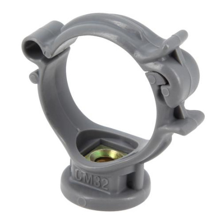 Collier monobloc en polypropylène, insert métallique, clipsage manuel