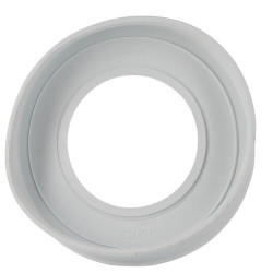 Joint de pipe de WC, Ø 125, en élastomère blanc, pour bague à clipser