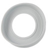 Joint de pipe de WC, Ø 125, en élastomère blanc, pour bague à clipser