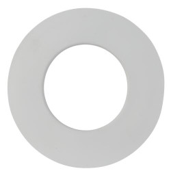 Joint de pipe de WC, Ø 125, en élastomère blanc, pour bague à clipser