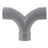 Coude double parallèle en PVC 87°30, femelle-femelle