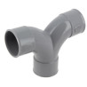 Coude double parallèle en PVC 87°30, femelle-femelle