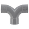 Coude double parallèle en PVC 87°30, femelle-femelle
